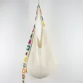 Casual Knit Hobo Shoulder Bag Large Capacity Woven Bag for Women Commuting Travel Vacation - Plain Style / Beige