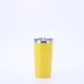 Κίτρινο θερμός 20oz από ανοξείδωτο ατσάλι με καπάκι για ταξίδια και αυτοκίνητο - 600ml / Κίτρινο