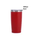 Κόκκινη θερμομονωμένη κούπα ταξιδιού 20oz από ανοξείδωτο ατσάλι με καπάκι για ροφήματα - 600ml / Κόκκινο