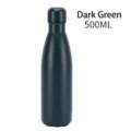 Dark green matte 304 stainless steel 500ml insulated vacuum cola style water bottle - 500ml / Dark Green