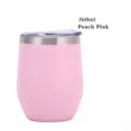 Vakuumisolierter 360ml Edelstahl-Eierbecher-Weinkelch in einem Pfirsichrosa-Finish - 360ml / Pfirsichrosa
