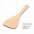 Natural beech wood slanted rice spoon with 21cm long handle for kitchen use - Slanted Rice Spoon (02款) / 21x8cm