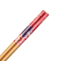 Bacchette in bambù carbonizzato da 24 cm con eleganti motivi floreali viola e rossi - 24 / Stampa Floreale Viola e Rossa