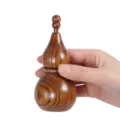 Kreativer handgefertigter Zahnstocherhalter aus Holz in Flaschenkürbisform für den Tisch - Sauer-Jujube-Holz Kürbis-Stil