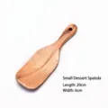 Small acacia wood dessert spatula with a length of 20cm and width of 6cm - Small Pastry Spatula (02 Style) / 20x6cm