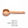 Beech wood coffee bean measuring spoon with 20ml capacity for baking and cooking - Measuring Spoon (Style 01)