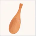 Artisan handcrafted fish-shaped Nanmu wooden rice paddle with carved scale details - Schima Superba Fish Rice Spoon (Style A)