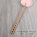 38cm extra long natural ironwood chopsticks for hot pot, noodles, and deep frying - Ironwood / 38 cm