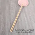 38cm extra long natural aromatic wood hot pot chopsticks for frying and cooking - Fragrant Wood / 38 cm