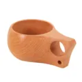 Tazza Kuksa artigianale in legno di faggio con venature naturali - 101-200ml / Legno di faggio a un foro