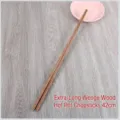 Premium 42cm extra long chicken wing wood hot pot chopsticks for frying and noodles - Wenge Wood / 42 cm