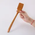 Mini houten spatel voor antiaanbakpannen, perfect voor biefstuk en eieren - 26.5*4.5cm