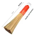 Brosse de nettoyage traditionnelle en bambou pour casseroles avec manche coloré 30cm - Manche en Plastique Moyen / 30x4.2cm