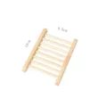 Holzseifenschale mit hohlem Ablaufloch Design, natur Holz Badezimmer Seifenhalter Ablageregal 12x8.5cm - Ausgehöhlter Seifenhalter (1749) / 12x8.5x1.5cm / Medium Naturfarbe