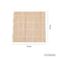 21x21cm bamboo sushi rolling mat for homemade Japanese sushi rolls - 21*21cm Natural Finish