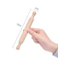 Mini rouleau à pâtisserie en bois non verni 18cm pour pâtisserie et loisirs créatifs - Mini Rouleau à Pâtisserie (18x2cm) / Couleur Bois