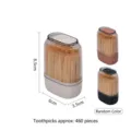 Distributeur de cure-dents portable avec 460 cure-dents en bambou pour la maison - Style 02 (1867) / Paquet de 460 Pièces