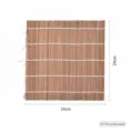 24x24cm carbonized brown bamboo sushi rolling mat for professional kitchen use - 24*24cm Carbonized Finish