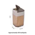 Portable toothpick dispenser with 450 bamboo toothpicks, 8x4.5x4.5cm size - Style 05 (1867)