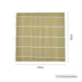 Japanese green bamboo skin sushi rolling mat for seaweed rolls, square 24x24cm size - 24*24cm Green Bamboo Skin