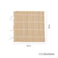 Tappetino per sushi quadrato in bambù naturale 20x20cm per preparare rotoli di riso giapponesi - 20*20cm Stile Esportazione