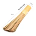 Cepillo de limpieza tradicional de bambú para wok con diseño inclinado, 31 cm - Mango Amarillo Biselado