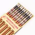 Lot de 5 paires de baguettes en bambou style japonais avec motifs de chats imprimés - Pack de 5 Paires / Style Japonais Chat de la Luck (11款)