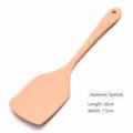 Handcrafted Japanese style beech wood flat spatula 30cm long for non-stick pans cooking - Japanese Flat Spatula (05款)