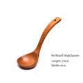 Small Schima superba wooden ladle, 18cm long Japanese style natural wood soup spoon - Schima Wood Style / 18cm