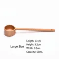 Large 55ml beech wood measuring spoon for coffee beans and baking ingredients - Measuring Spoon (Style 03)