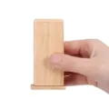 Minimalistischer Zahnstocherhalter aus Holz für den Heimgebrauch und Tischdekoration - Gummibaumholz Rechteckig