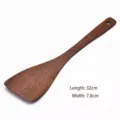 Premium natural chicken wing wood spatula for non-stick pans, length 32cm, width 7.8cm - Long Spatula (32x7.8cm)