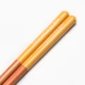 Palillos japoneses de madera de alta calidad con lindo patrón de pez amarillo detalle - 23cm / Amarillo