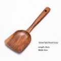 Spatule de wok en bois de teck style coréen 26 cm pour cuisine - Spatule Wok Coréenne (155702052)