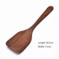 Professional wenge wood non-stick spatula, 30.5cm length and 7.5cm width dimensions - Long Spatula (30.5x7.5cm)