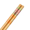 Bacchette in bambù nan carbonizzato da 24cm con simpatico disegno a stampa di maialino - 24 / Stampa Maialino Rosa