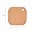 Small professional 19x19cm dual-sided bamboo cutting board for kitchen fruit use - Single Piece / Square Style (19x19cm)