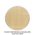 Tapete de bambú para dumplings de 38 cm con borde metálico reforzado y agujero para colgar - Tapete para dumplings pequeño de doble cara