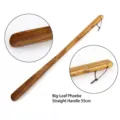 Long 55cm Phoebe zhennan wood shoehorn with straight handle and hanging loop for easy use - Nanmu Straight Handle (55cm)