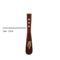 Wenge wood shoehorn with shell inlay and floral pattern, 22cm size variant - Wenge Shell Inlaid (22cm)