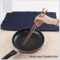 Extra long 30cm natural chicken wing wood chopsticks for hot pot and deep frying cooking - Wenge Wood / 30cm