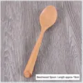 Löffel aus natürlichem Buchenholz zum Essen und Reisen, 19 cm Länge, Öko-Holzbesteck - Buchenholz Dreieckiger Löffel