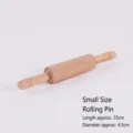 Rouleau à pâtisserie en bois de hêtre de petite taille pour la pâte, longueur 33 cm - Petite Taille / Blanc Cassé