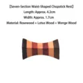 Creative seven-section wooden chopstick rest made of mixed redwood and wenge wood - Seven-Section Waist Pillow (ZJ-1628) / 4.2x1.7cm