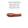 Handgefertigte fischförmige Stäbchenablage aus Nanmu-Holz für eine elegante Tischdekoration - Dicke Fischform (ZJ-1628)