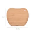 Eco-friendly apple-shaped bamboo cutting board for fruit and baby food preparation - Single Piece / Apple Shaped Style (19x23.5cm)