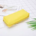 Minimalistische gelbe PU-Leder Tasche mit großer Kapazität für Kosmetikartikel - Gelb