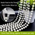 12mm white faux pearl string for DIY wedding decor and handmade jewelry accessories - 12mm Pearl Chain (500g Pack) / Off White