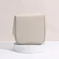 Tragbare quadratische beige PU-Leder Kosmetiktasche wasserdicht für Reisen und Pflege - Quadratischer Stil (9099) / Nude Beige