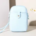 Lichtblauwe minimalistische crossbody telefoontas met compact lichtgewicht design - 14*4*20.5cm / Lichtblauw